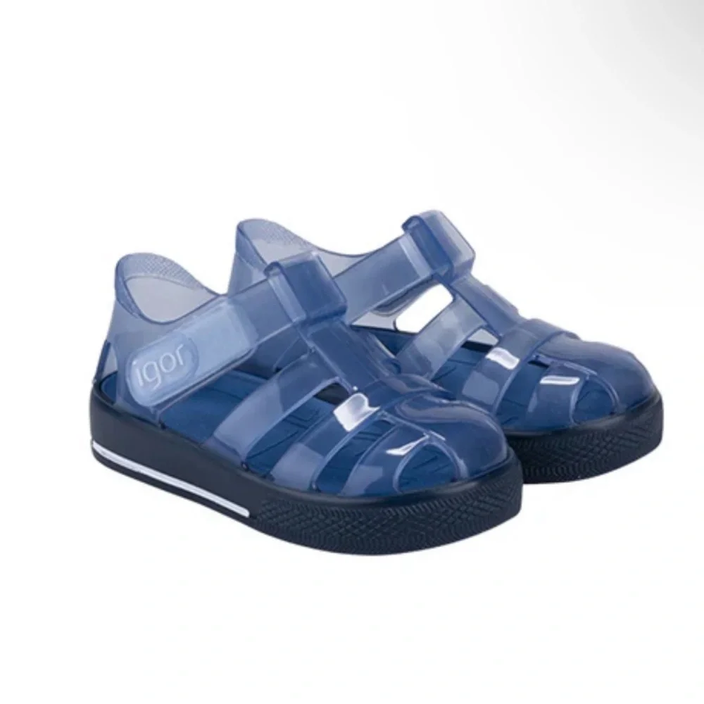 Igor Kids Navy Jelly Sandals